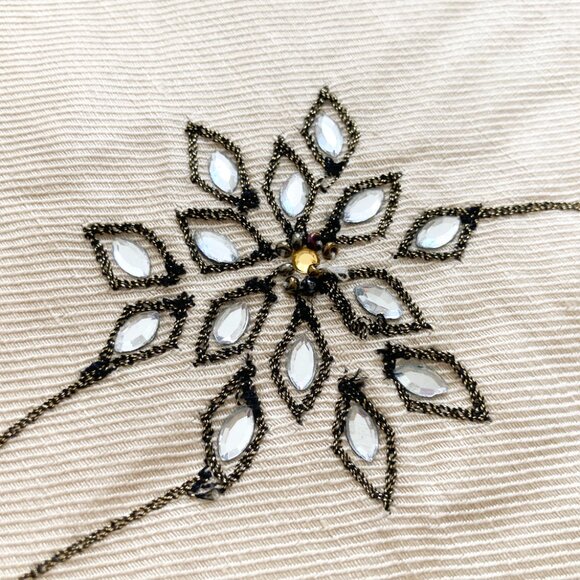 Lafayette 148 Linen & Silk Beaded Skirt - Picture 8 of 10